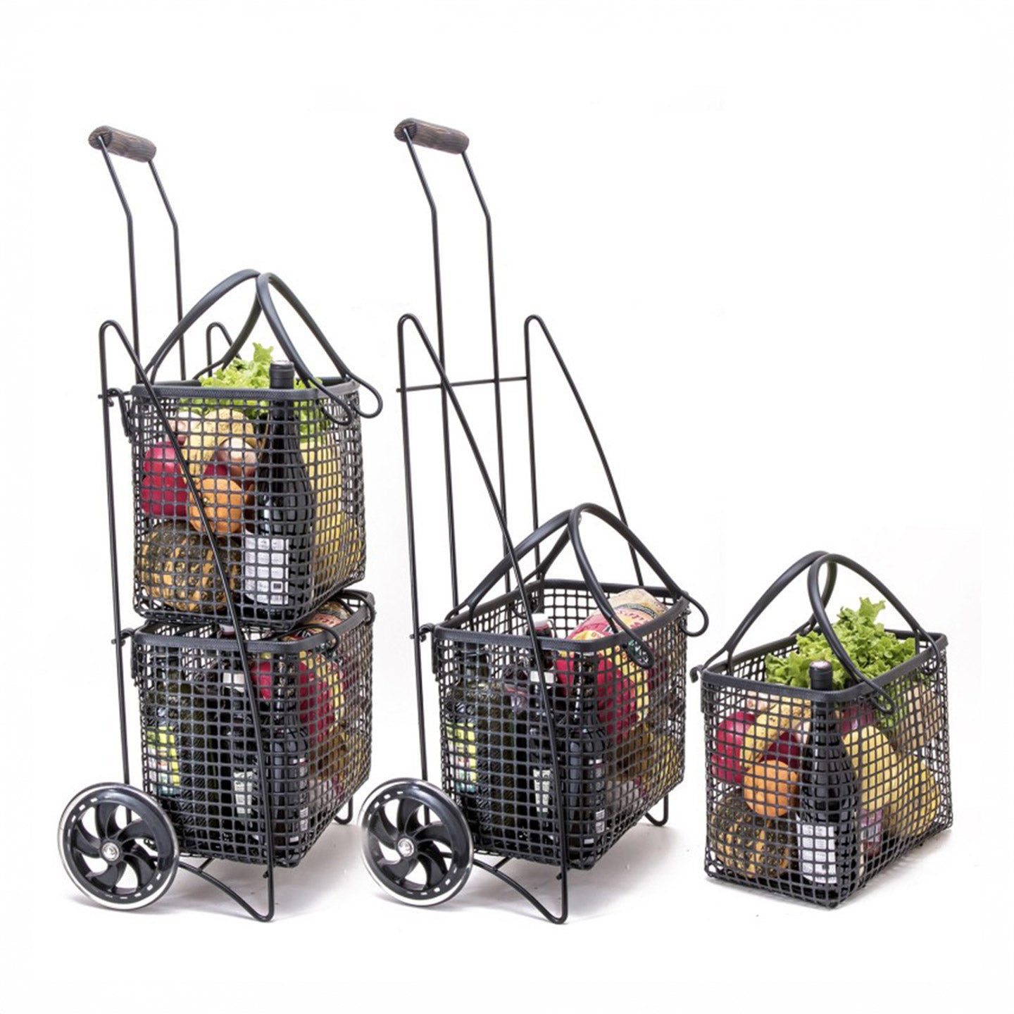 Einkaufstrolley mit Körben
