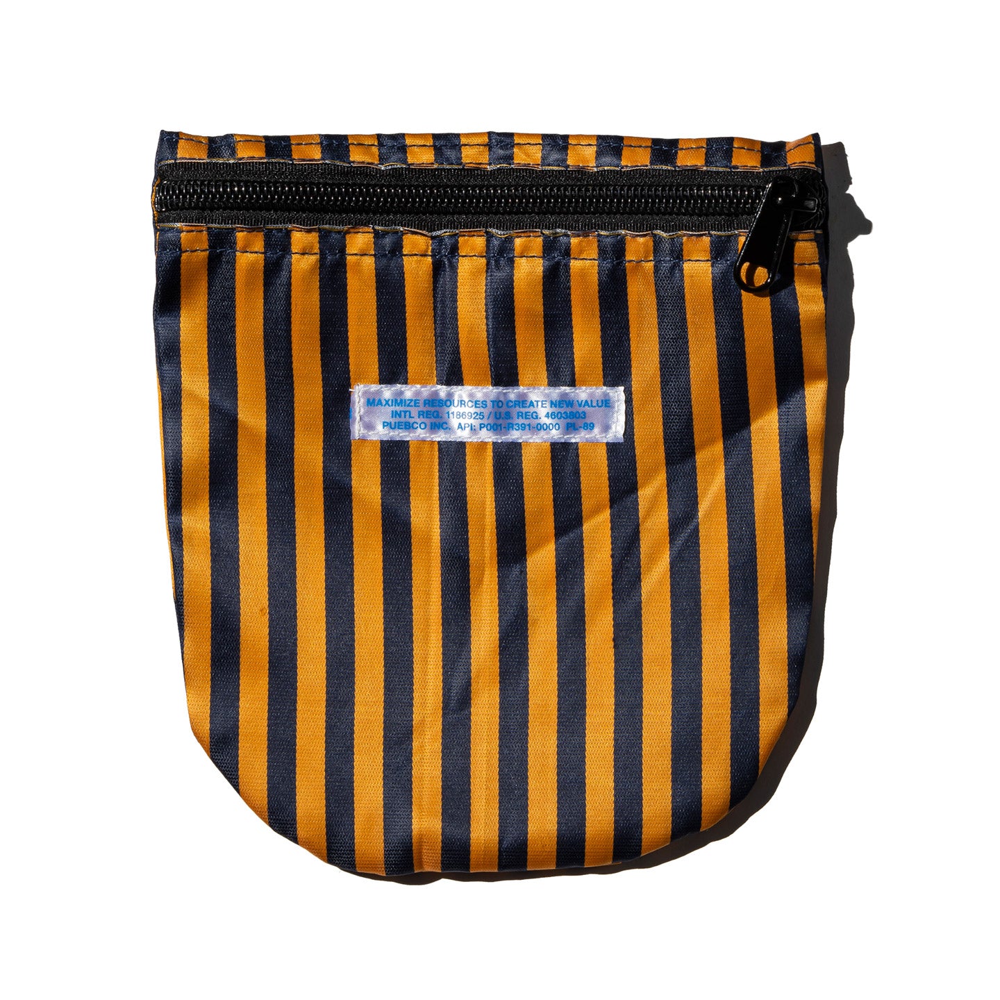 School Tie Pouch · Navy Blue x Orange
