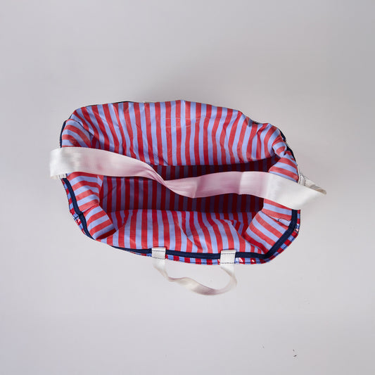 COMING SOON · Beschichtete School Tie Tasche · Dark Green x Pink