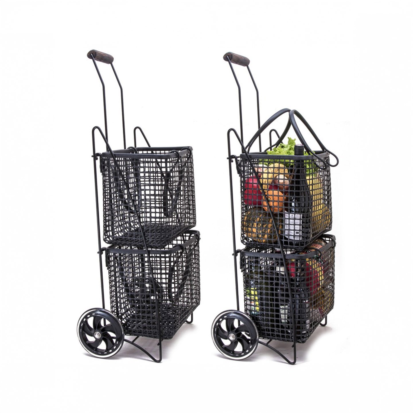 Einkaufstrolley mit Körben